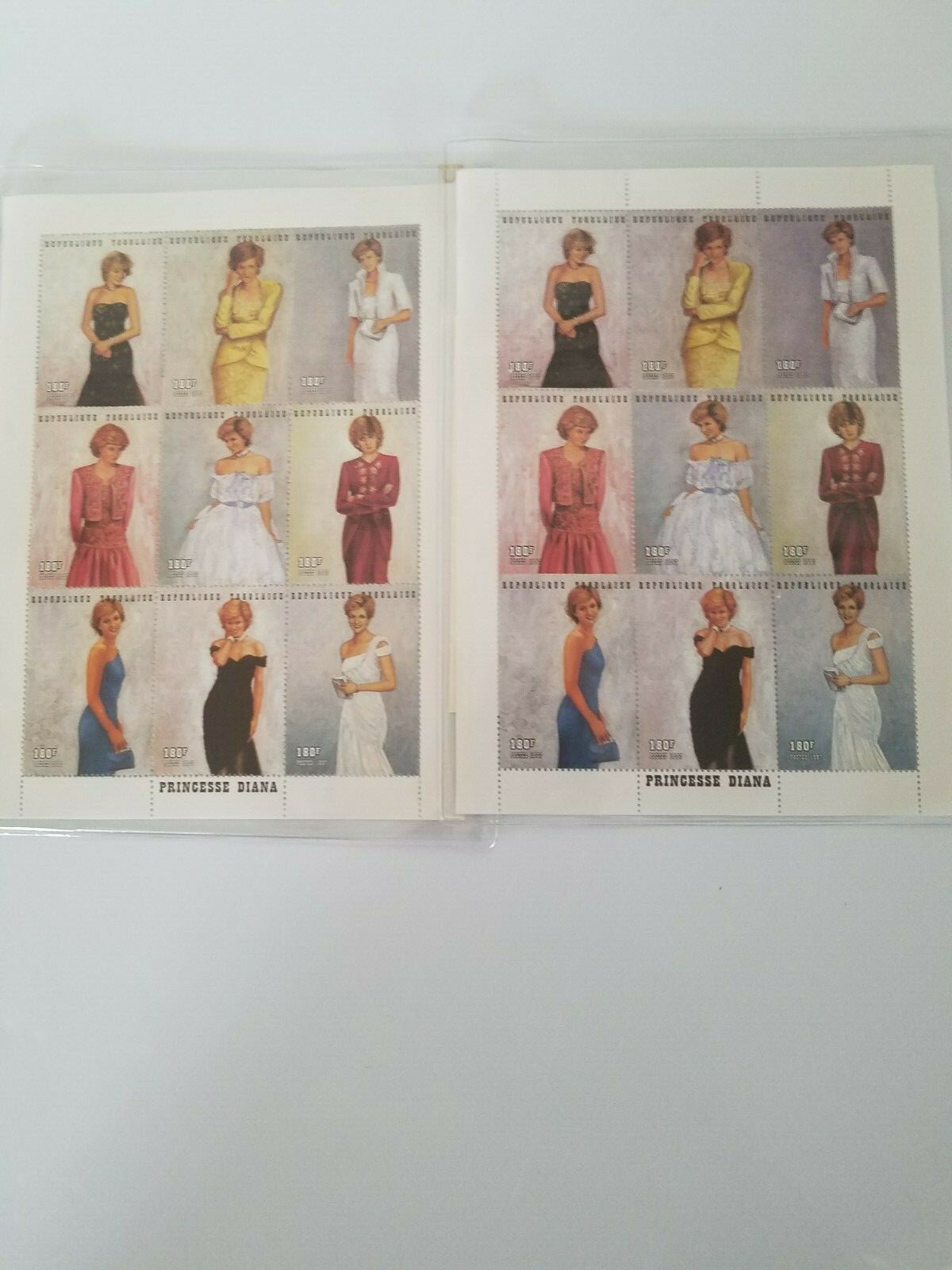 PRINCESS DIANA INTERNATIONAL STAMPS WITH CASES &CERTIFICATE OF AUTHENTICITY