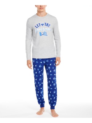 

Семейная пижама Intimates Blue Holiday Shirt Размер, Синий