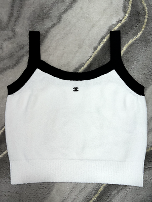 Black crop top with logo band Gucci