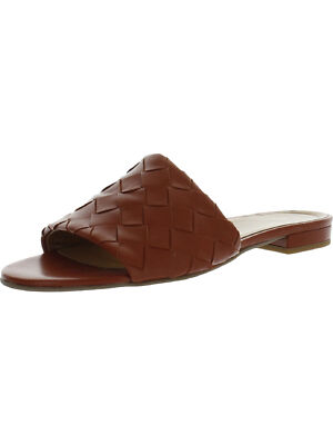 

AQUATALIA Женские коричневые кожаные шлепанцы Talia Toe Block Heel Slip On 6,5 M, Коричневый, L4033