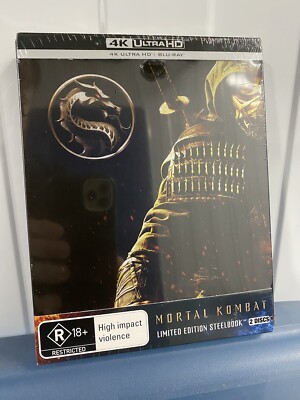 MORTAL KOMBAT 2021 4K + Blu-Ray Steelbook RARE NEW and SEALED - JB-HI Exclusive!