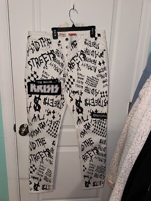 ksubi Limited Edition White Denim Jeans 06/14 Size 36