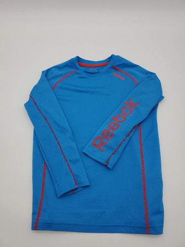 Reebok Youth Size 8 Small Blue Longsleeve kids Sports Logo