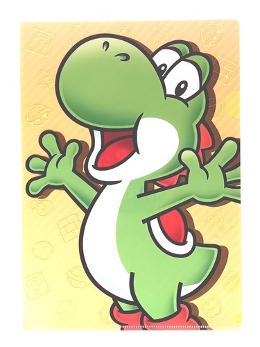Yoshi Super Mario Bros. Super Nintendo World × USJ A4 Clear File From Japan F/S Yoshi Super Mario Bros. Super Nintendo World × USJ A4 Clear File From Japan F/S