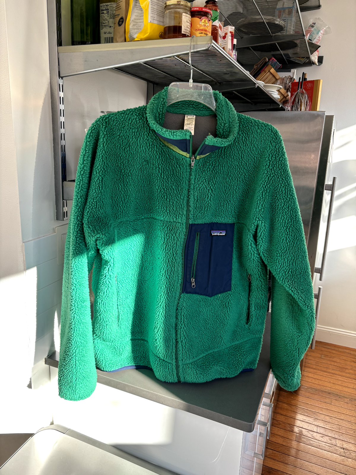 VTG Patagonia Retro X Deep Pile Fleece Full Zip Jacket Gingko