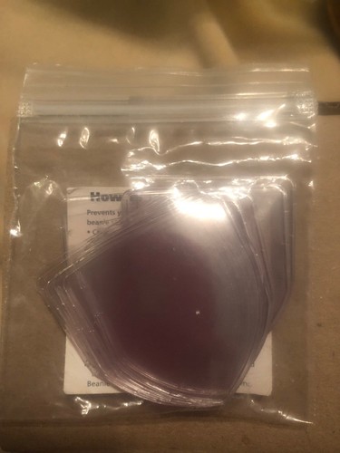 20 TAG BAGS TY Beanie Babies Heart Shaped Hang Tag Protectors Original Boos Baby