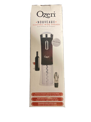 Ozeri Nouveaux Ii Electric Wine Opener, With Foil Cutter, Wine Pourer And