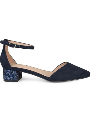 

JOURNEE COLLECTION Женские темно-синие туфли Maisy на платформе с пряжкой, каблук  м, Navy, MAISY-HEEL
