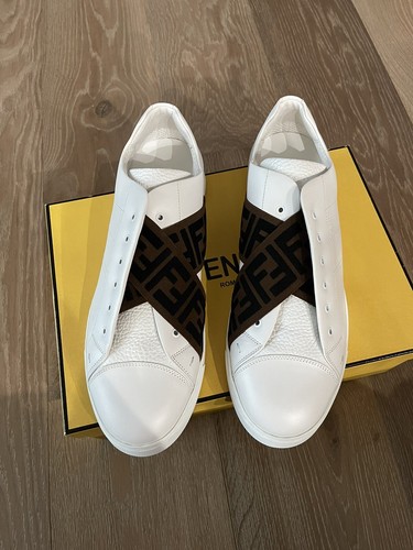 Mens fendi tape laceleas sneakers New in box 10.5 | eBay