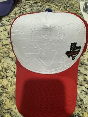 Texas Rangers Fire Department Hat Thin Red Line First Responder New Theme night