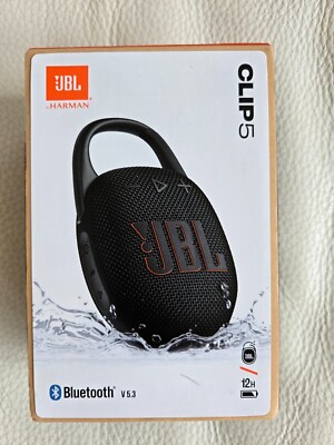 JBL-Clip 5 Bluetooth Speaker Protective Case Bundle - Black -FREESHIPPING - DEAL