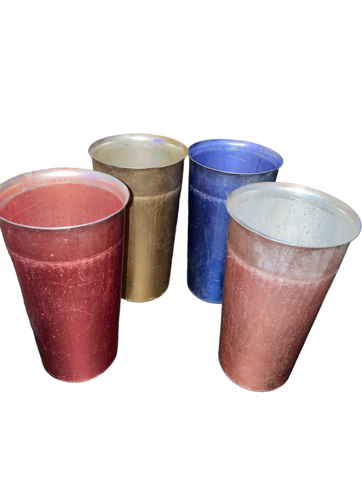 15 Off on ALUMINUM TUMBLERS Anondized vintage Made in USA colored