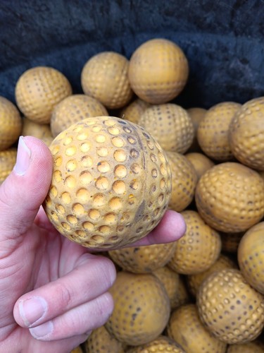 Very Worn 4 Dozen= 48 Count Used 9" Dimpled Balls Machine Batting Cage Baseballs