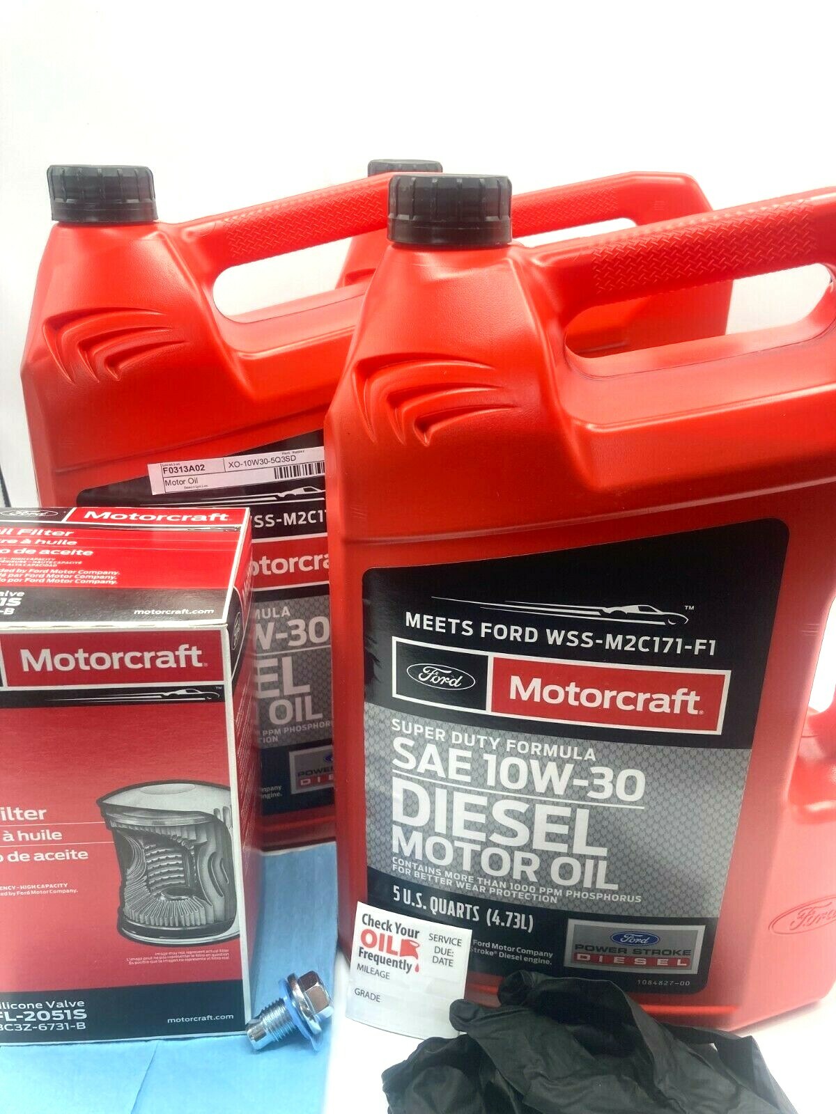 Oil Change Kit Ford Powerstroke Diesel 6.7L V8 F-250 F-350 F-450 F-550 F-650