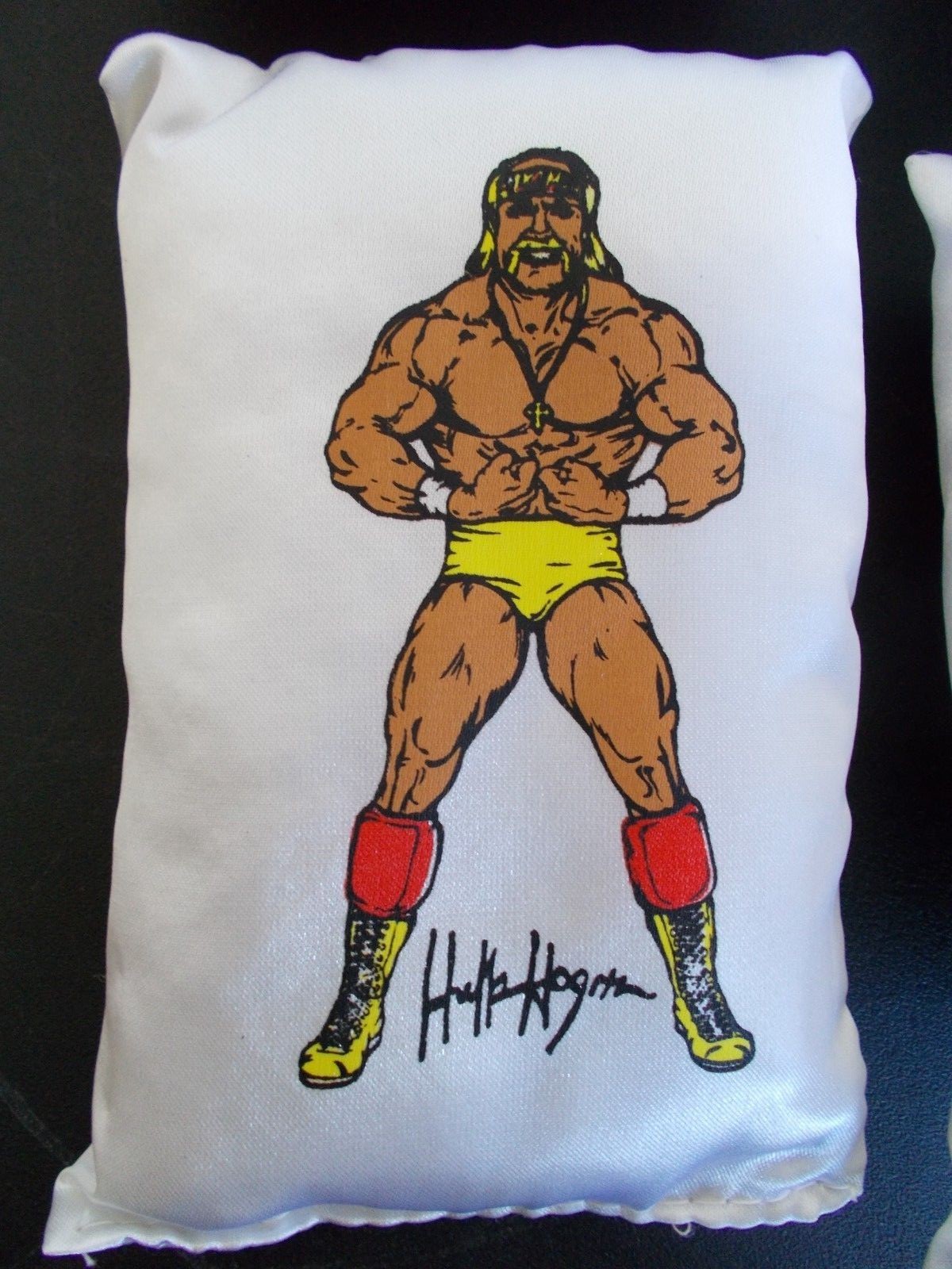 vintage WWF wrestling mini pillow set lot Hogan Jake Warrior Bossman WWE Catalog