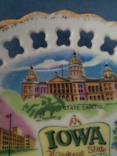 State of Iowa miniture plate