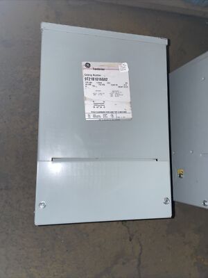 (C) GE 9T21B1016G02 5KVA 1PH Transformer; 600v Pri - 120/240V Sec QMS 