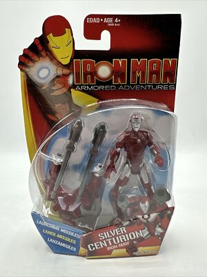 Hasbro Iron Man Armored Adventures Silver Centurion 3.75'' Figure HTF NEW