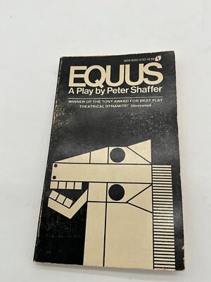 Equus A Play By Peter Shaffer 1974 Paperback Avon Books. AV
