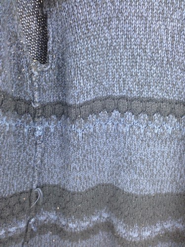 Motherhood Maternity sweater Large blue warm Duster Cardigan Wrap