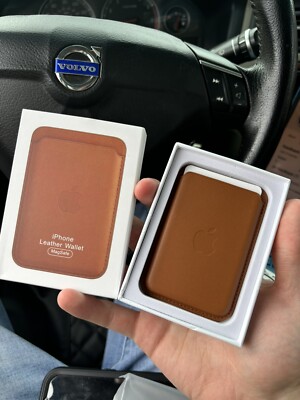 Genuine Apple Leather Wallet with MagSafe for Apple iPhone 12 and Up