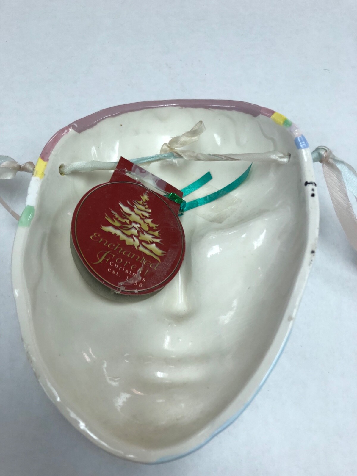 Pair Of Decorative Ceramic Face Masks