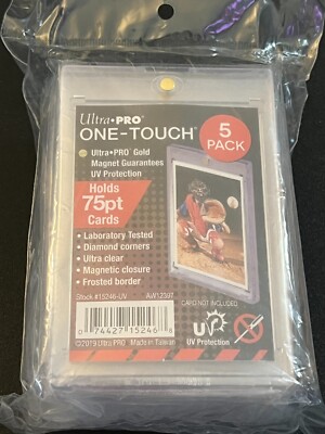 Ultra Pro ONE-TOUCH Magnetic Card Holder 75pt pack of 5