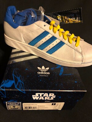 Adidas Star Wars Light Side Jedi Alliance Super Star Sneakers Shoes Size 10 43 