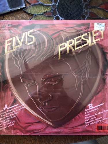ELVIS PRESLEY A Valentine Gift For You LP RED VINYL Record 50th VG+/VG+ Sealed