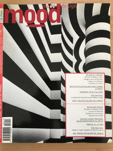 MOOD - RIVISTA DI MODA E DESIGN ANNO 2001 sfilate moda milano , fashion show #