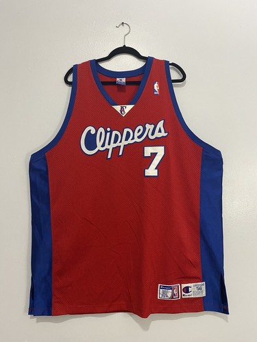 美品 Reebok NBA LA CLIPPERS 7 ODOM Jersey Reebok SEWN Los Angeles Clippers #7 Lamar Odom NBA Jersey