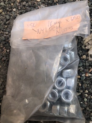45x M10 x 1.5mm Self-Locking Nylon Insert Hex Nuts German Wurth