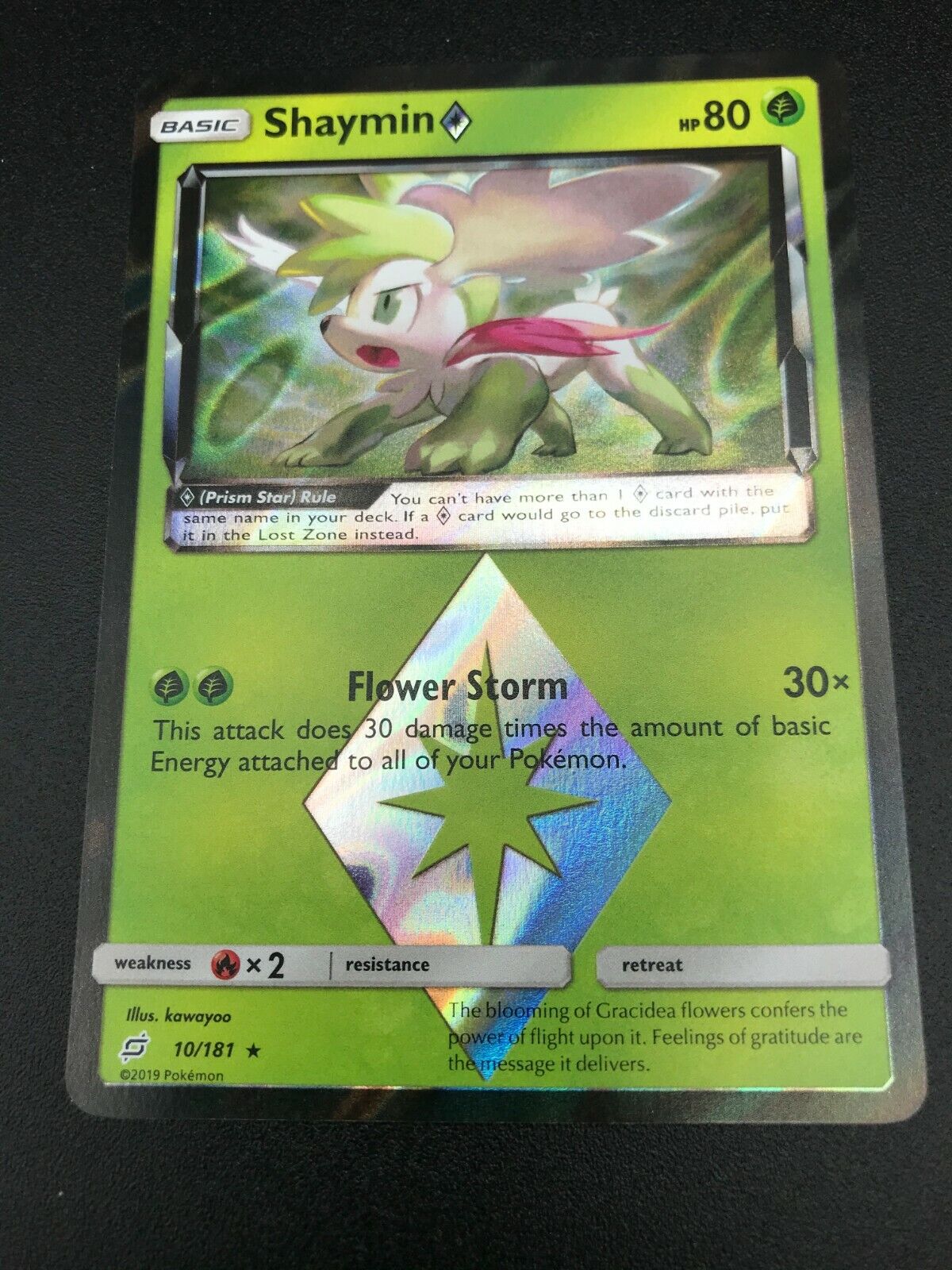 Shaymin 10/181 PRISM STAR HOLO RARE Pokemon SM Team Up NM Shaymin 10/181 PRISM STAR HOLO RARE Pokemon SM Team Up NM