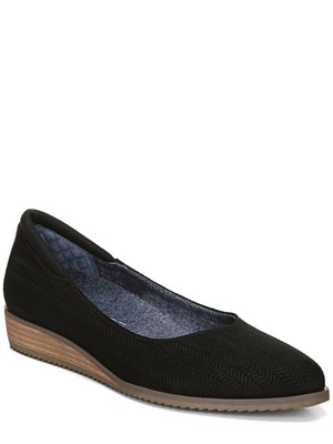 

DR SCHOLLS Женские черные съемные стельки Kendall Wedge Slip On балетки, Черный, G5268S1