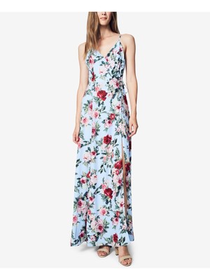 

FAME AND PARTNERS Женское голубое деловое платье на тонких бретельках + расклешенное платье, Light blue