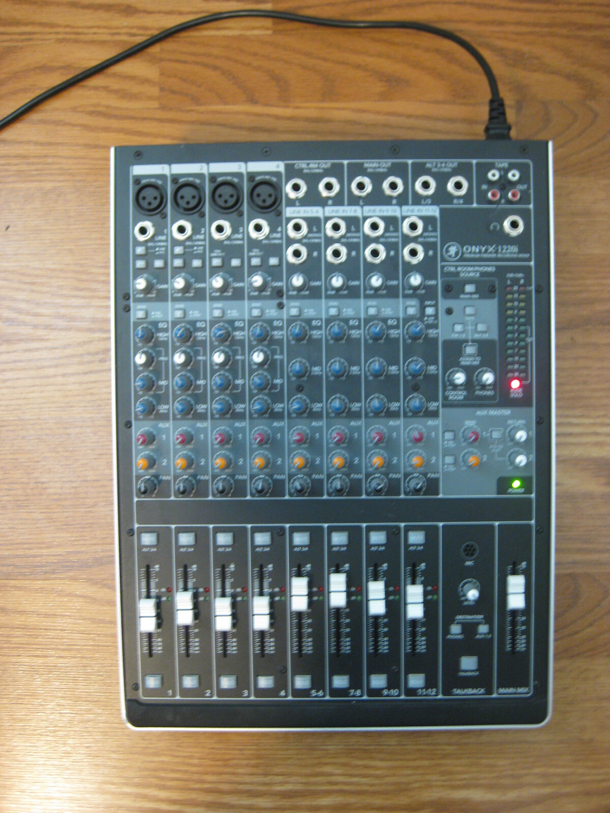 Mackie Onyx 1220i 1220 i  12-Channel FireWire Fire Wire  Analog Recording Mixer