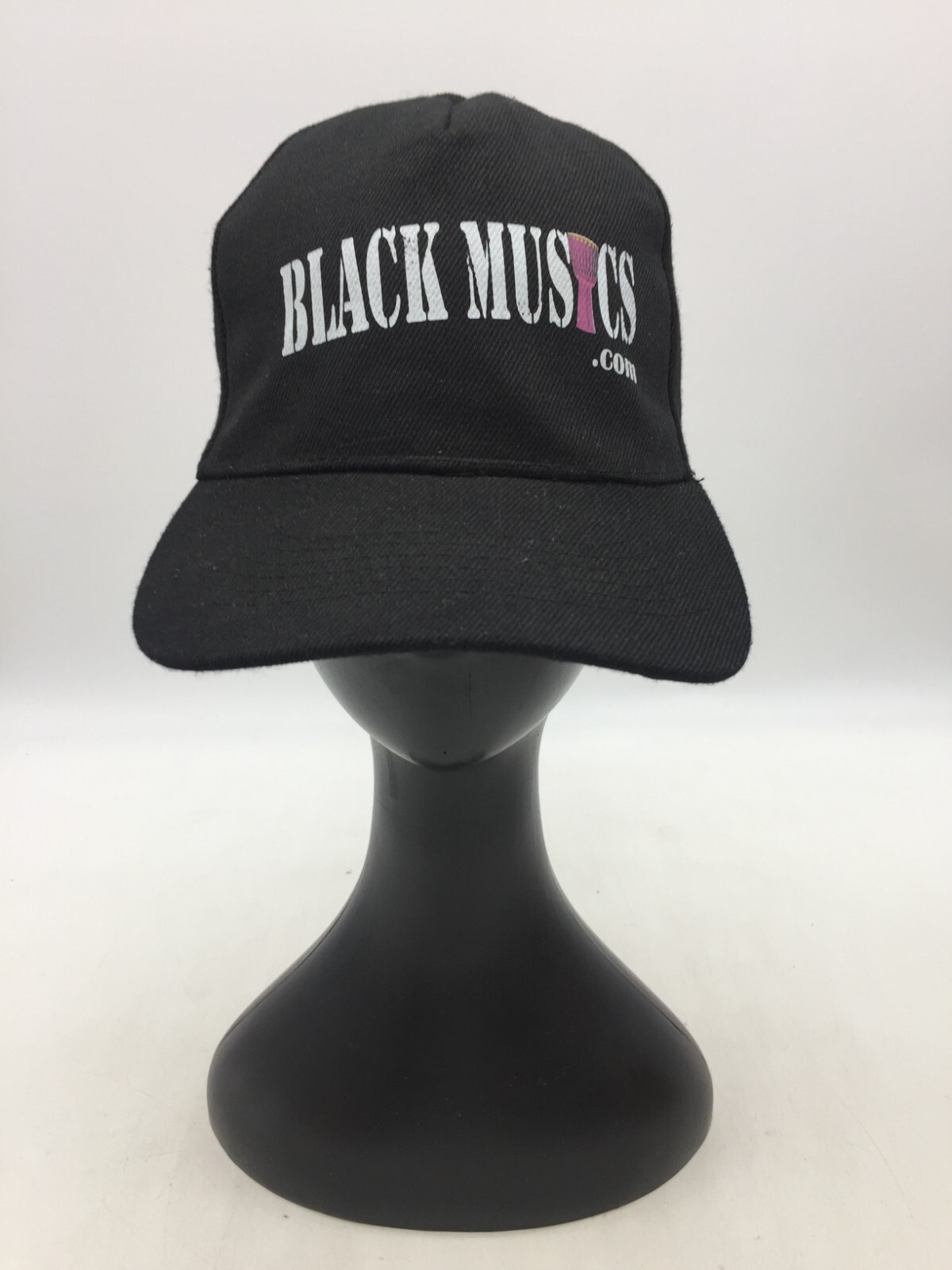 BLACK MUSICS - Baseball Cap Hat Black StrapBack One Size