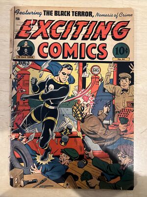 Exciting Comics # 44 - Black Terror - Golden Age - Schomburg Nedor Better Comics