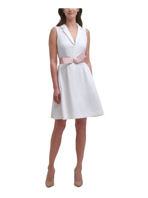 

HARPER ROSE Женское короткое расклешенное платье цвета слоновой кости без рукавов, Цвет слоновой кости