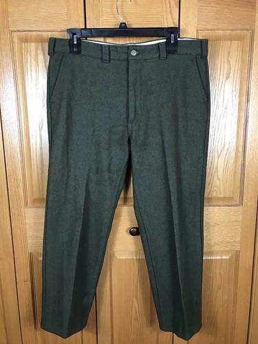 Vintage CODET Men's Dark Green Wool Pants STYLE 222L Size 40