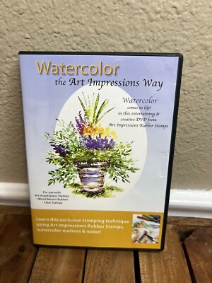 Watercolor The Art Impressions Way DVD Stamping Technique Using Rubber Stamps