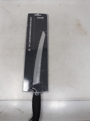 Schraf 10'' Serrated Wide Bread Knife with TPRgrip Handle