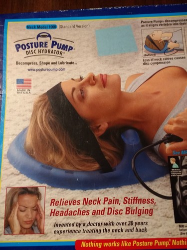 Posture Pump Neck Disc Hydrator Model 1000 Decompress Shape Lubricate