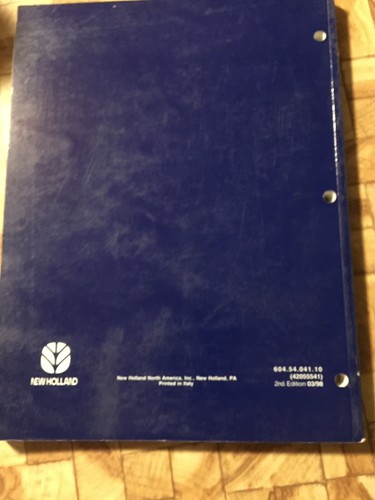New Holland Ford 555E 575E 655E 675E Operators Manual