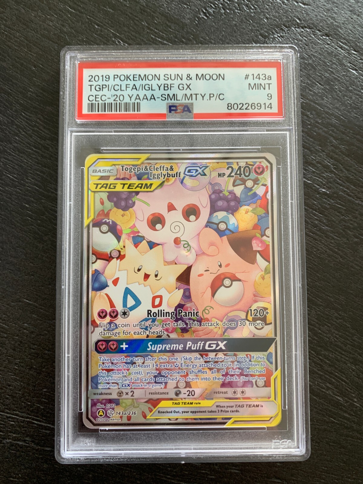 ポケモンカードゲーム Togepi & Cleffa & Igglybuff GX SR PSA10 PSA 10 Togepi & Cleffa & Igglybuff GX Pokemon Japanese sm12a