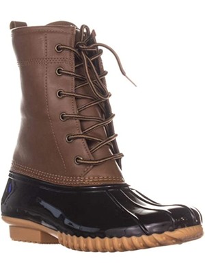 

Женские коричневые комфортные непромокаемые ботинки Ariel на шнуровке с круглым носком SPORTO 6 м, Коричневый, ARIEL