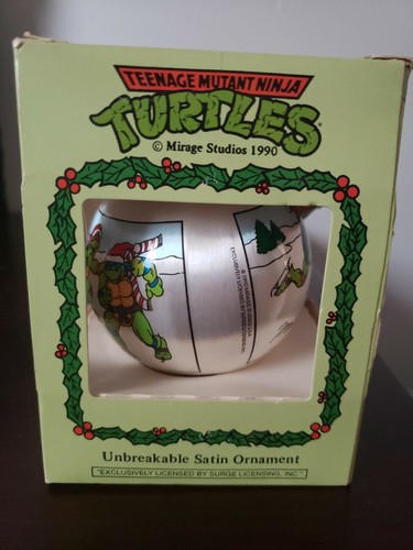 Teenage mutant ninja turtles Mirage Studios 1990 Unbreakable Satin Ornament