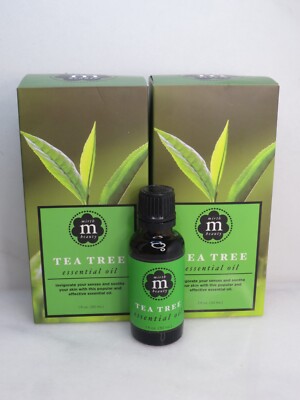 MIRTH BEAUTY TEA TREE ESSENTIAL OIL 1 OZ BOXED LOT OF 2