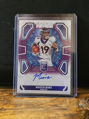    2024 Panini Donruss Elite 36 /49 Back To The Future Auto Marvin Mims   