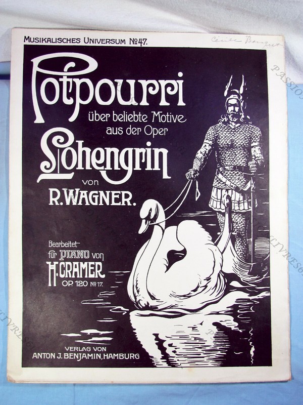 Potpourri NÂ°247,Der Oper Lohengrin, R. Wagner, ÃDitions A.J. Benjamin Be*